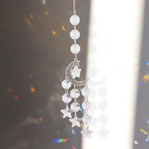 인테리어 소품 장식품 용품 문 선캐처 크리스탈 윈드차임 프리즘 스테인드글라스 볼 라이트 캐처 레인보우 메이커 창문 발코니 홈 가든 데코레이션 윈드차임 윈드차임 무지개 메이커, 14 Transparent C