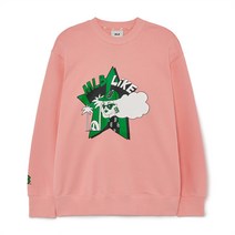라이크 카툰 오버핏 맨투맨 BOS L.Coral