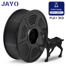 JAYO PETG PLA metapla PLUS 필라멘트 1kg 175mm 직경 공차002mm 100 기포 없음 고강도 FDM 3D 프린터 소재, PLA PLUS Black