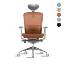 [코아스] 에르체 메쉬의자 헤드 OSCH0800HAA, 등판 오렌지+좌방석 패브릭