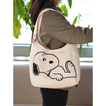 스누피 메신저 숄더백 토트 학생 헬스 운동복 요가복 필라테스 가방