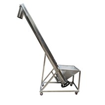 원료 파우더 이송장치 스크류 곡물 분말 분체 이송기, 140MM 직경 아연 도금 1 미터