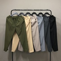 맨스토리 [S-2XL]시원한 여름 깃털 밴딩 와이드 슬랙스