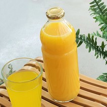 유리병 주스병-1000(입구좁은) 공병 bottle 델몬트병, 철캡 골드