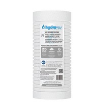 Hydrovos HVWHBB1025M 대용량 집 전체 정수 필터 25미크론 교체 카트리지 6개월 수명 NSF 인증 시스템용 11.4 x 25.4cm4.5 10인치 침전물 1팩 US, 10