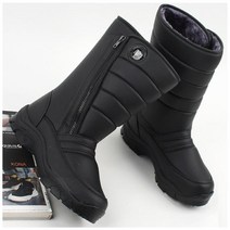 국산 남성용 방한 롱부츠 털부츠 무릎장화 신발 남자 발보온 기모 따뜻한 겨울 오토바이 운전 배달 지퍼 라이딩 바이크 혹한 한파 아빠 아버지 지퍼형 시골 농촌 작업 선물