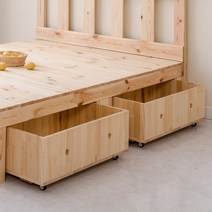 올리브가구 레몬오일 DIY 원목 평상 침대프레임 돌침대 서랍장 싱글침대 슈퍼싱글침대, DIY헤드형