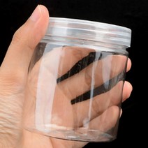 플라스틱 투명쿠키포장원형통 견과류저장용기 300ml, 지름/용량, 7cm - 300ml, 1개