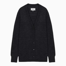 메종마르지엘라 (당일) 22FW 메종 마르지엘라 스티치 브이넥 다크 그레이 여성 울 가디건 S51HA1192 S1802 1855M