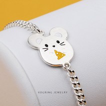 925실버 아기쥐띠 미아방지 은팔찌, Gift선물포장, 아기쥐띠 팔찌