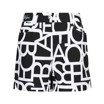 까스텔바작 여성 스트레치 로고 패턴 3부 숏팬츠 BGAMPS706BK