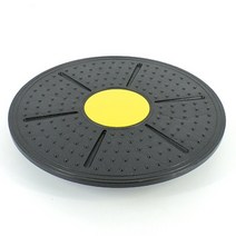 밸런스보드 균형 운동 코어운동 요가 균형 보드 디스크 안정성 라운드 플레이트 운동 허리, 노멀 옐로우, 노멀 옐로우
