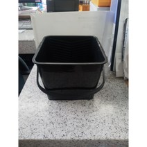 공캔 PVC 사각통 플라스틱 (소) 사이깡 사각 페인트통 다용도통 붓통 롤러판, 1개