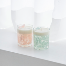 캔들 만들기 젤 왁스 재료 DIY 패키지 향초 클린코튼 플라워 양초 솜씨키트, 분홍수국, 구매안함