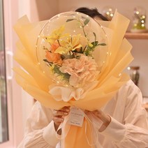 [무료레터링] 고급 꽃풍선 꽃다발 반전 용돈박스 LED 벌룬플라워 부모님 크리스마스 선물 기념일 졸업식 환갑 여자친구 생일 결혼 생신 명절 추천, 고급보자기형, [프리미엄조합] 레드화이트, LED 조명 무드등 추가안함