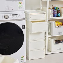 [씨밀렉스] 닛띵 슬라이드 정리함 클로즈타입(소) 2개 세트, 색상:아이보리