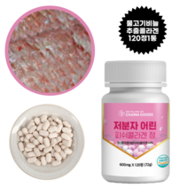 흡수율 좋은 저분자 어린콜라겐 정 어류 물고기 생선 비늘 피쉬콜라겐 히알루론산 엘라스틴 함유, 1통, 120정