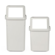 튼튼한 대용량 쓰레기통 업소용 휴게소 분리수거함 40L 60L 2p, 적층 휴지통 (40L 1개+60L 1개)