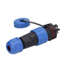 250V IP68 방수 항공 플러그 및 소켓 LP16 무납땜 백너트형 2심 멀티코어 무땜납형 암수 맞대기 단자 20A(LD16 백너트형) 방수 항공 케이블 커넥터 + 소켓 백 너트 방수 커넥터 고전압 회로, 상품상세참조