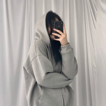 남녀공용 오버핏 빅 후드집업