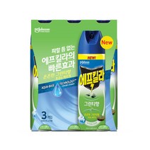 에프킬라 에어로졸 모기약(살충제) 그린티향, 500ml, 3개