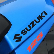 스즈키 로고스티커 데칼 SUZUKI 오토바이, 200x42mm, 골드