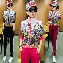 요모조모 1726 플라워 집업 트레이닝 상하이 세트