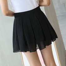A라인 쉬폰 플레어 테니스스커트 날씬해보이는 키작녀 초여름코디 빅사이즈 데일리 미니멀룩