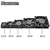 cpu 랩 휀 쿨러5015/4010/4020 12V 및 24V 냉각 터보 팬 브러시리스 3D 프린터 부품 2Pin 압출기 DC 쿨러, 05 4010 24V 20cm