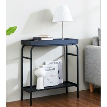 북유럽 거실 철재 2단 슬림콘솔협탁(60cm) 예쁜 낮은 디자인 엔틱 다용도