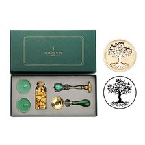 해리포터 실링왁스 세트 스탬프 씰링 도장 키트 인장 다꾸 빈티지 타블렛 비즈, 생명 나무, 협력사