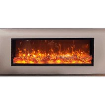 매립형 전기 벽난로 와이드 대형 온풍기 디자인, L 1200mm H 520mm 두께 180mm