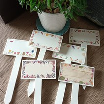 식물 이름표 화단 꽃 수목 나무 텃밭 팻말 작물 푯말, Design No. 05