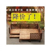 계곡평상 마루 조립 야외 단단한 부식 방지 목재 플랫폼 발코니 안뜰 나무 바닥 다다미 모바일 스테이지 고조, 34/수직 난간 90*60_1㎡