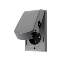 TRADEMALL_대성 2구 매입 방우 콘센트 메탈 실버 형 인테리어자재 부품 욕실 전기 카바 커버 방수_OPTION, trademall_