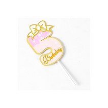 다양한 공주 생일 파티 장식 케이크 토퍼 21cm 엘사 백설공주 소피아 신데렐라, 33.1pack-Flag 7