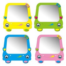 깨지지않는 아이방 붕붕이 아크릴 안전거울 벽거울 유아용, 분홍