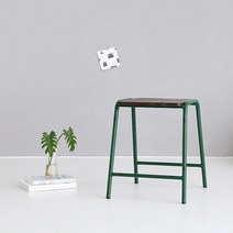 마켓비 SIMDOR 빈티지스툴 1074BE, 그린