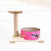 [에이치플러스몰] 고양이 스크래처 시리즈 띵가띵가 물고기 버닝 핑크, 상세 설명 참조