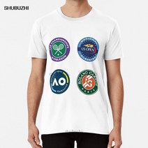 남녀공용 테니스 티셔츠 테니스복 그랜드 슬램 로고 윔블던 미국 오픈 호주 오픈 프랑스 오픈 그랜드 슬램 라켓 로고