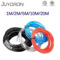 1M/2M/5M/10M/20M 폴리 우레탄 튜브 공기 부품 호스 4mm 6mm 8mm 10mm 12mm 파이프 라인 압축 기용 공압, [17] Black 2m, [07] 16x12mm