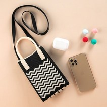 물결 패션 니트백 데일리 S 여성가방 BR 잡화 크로스백 gjtjgjtj*5290657rs, 스카이