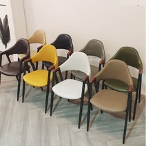 비올렛콤비 업소용의자 철제의자 카페 디자인 식당 의자, 04.비올렛철제콤비-머스타드