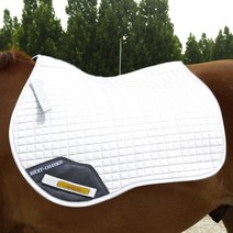 Cavassion 승마 안장 패드 포켓 흰색 해군 말, 01 white without pocket