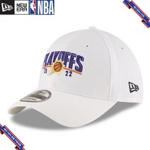 [미국정품] 876130 뉴에라 NBA 스냅백 캡모자 Phoenix Suns New Era 2022 NBA Playoffs Arch 39THIRTY Flex Hat - White