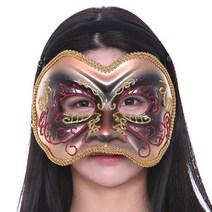 럭셔리 가면 MJ-381 파티 무도회 할로윈 오페라 연극, 단품