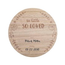 Reece Studio So Little So Loved 사진 소품 신생아 병원 출생 나무 발표 표지판 맞춤형 신생아 보드 임산부를 위한 선물, So Loved Photo Prop