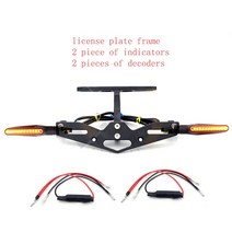 PCX부품 오토바이 조정 가능한 후면 테일 깔끔한 라이센스 플레이트 홀더 브래킷 혼다, 03 GRAY