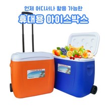 에스와이에스 38L 휴대용 아이스박스 블루 40*30*46cm