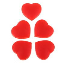 shangren 5PC 심장 모양 테니스 라켓 진동 댐퍼 경량 진동 흡수 소음기, 설명, 레드